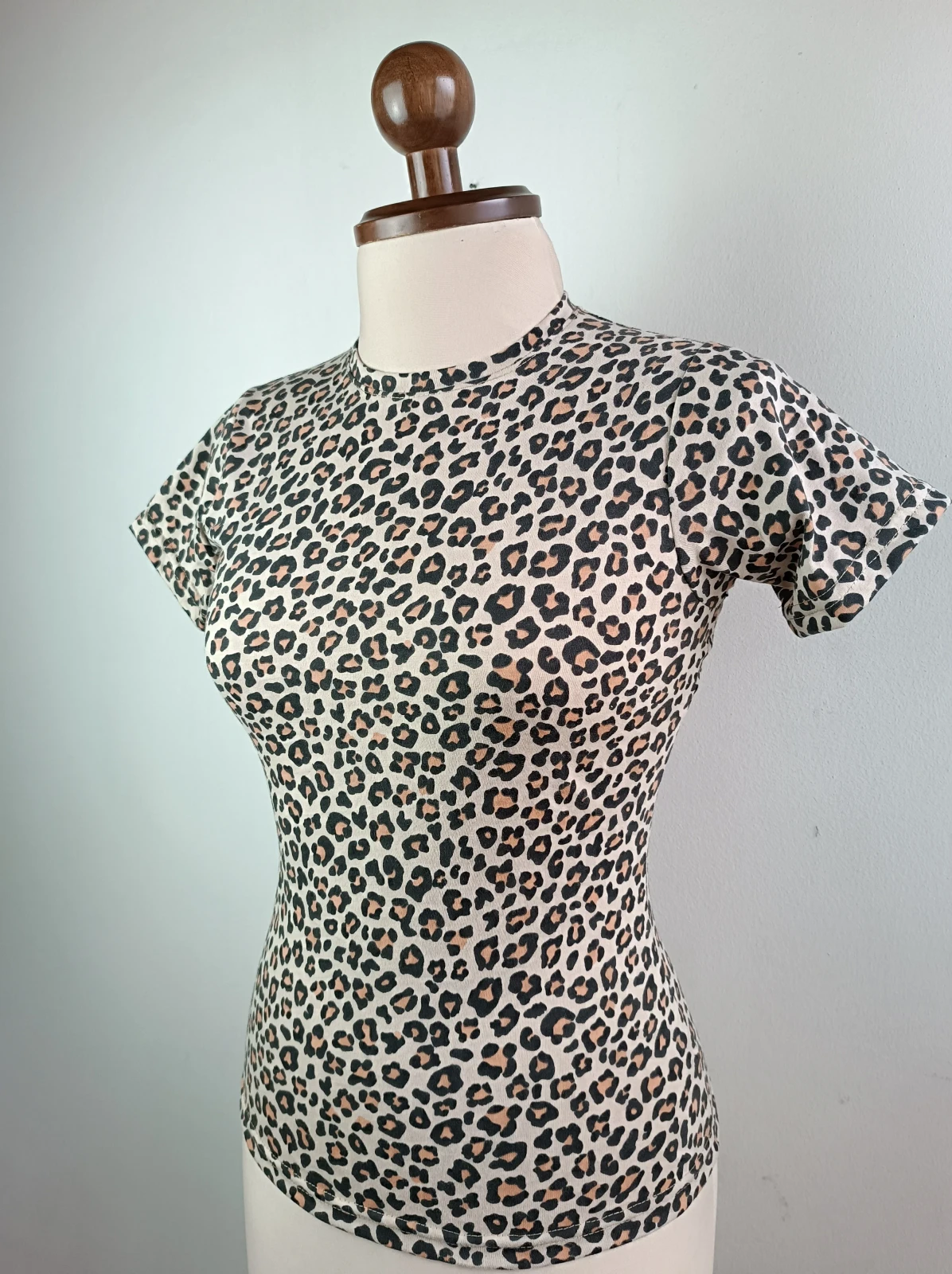 Camiseta algodón licrado animal print  2