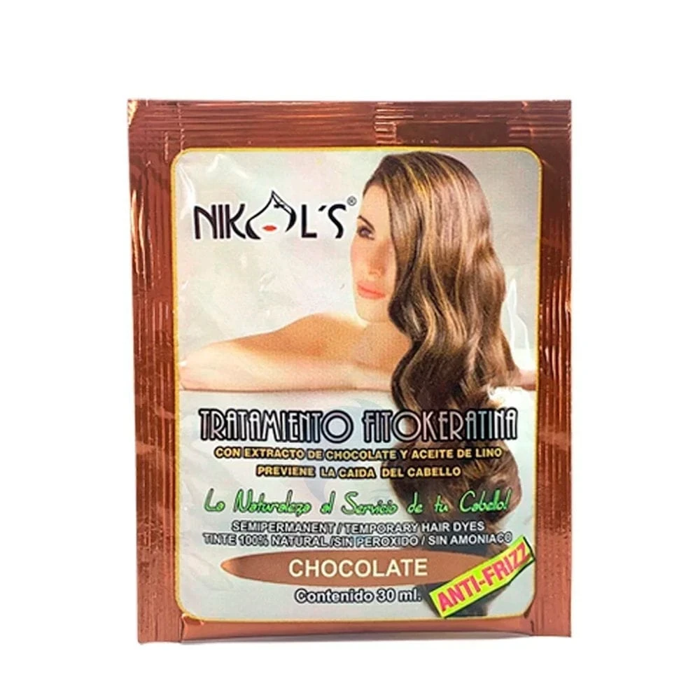 nikols matizante sobre tono chocolate