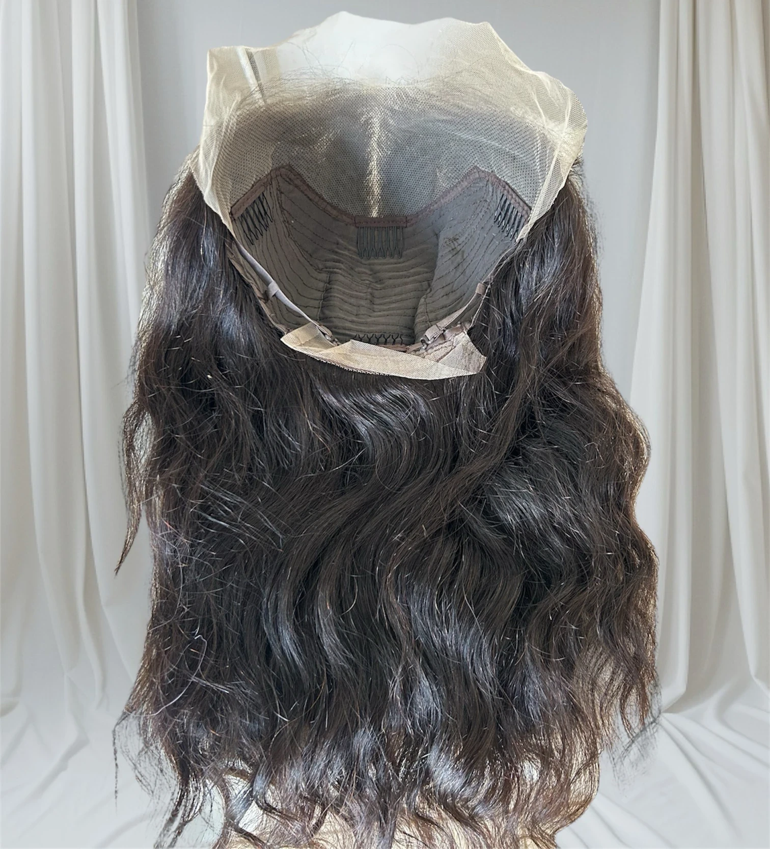 Peluca cavello humamo de 16 pulgadas, frontal lace 13x4  6