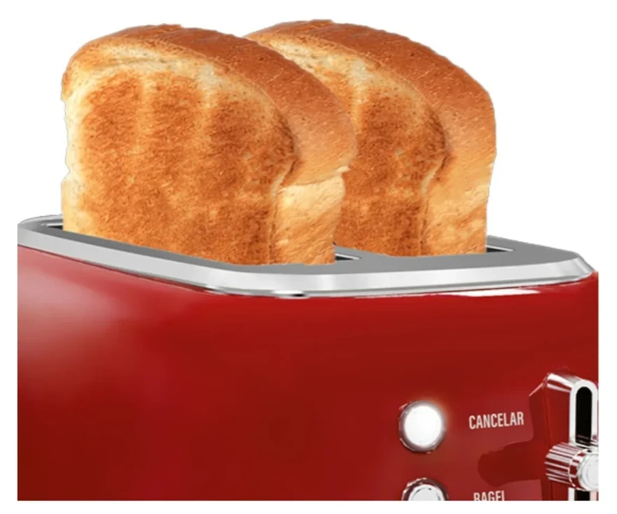 TOSTADORA LILIANA RETROTOAST ROJA AT928R 2