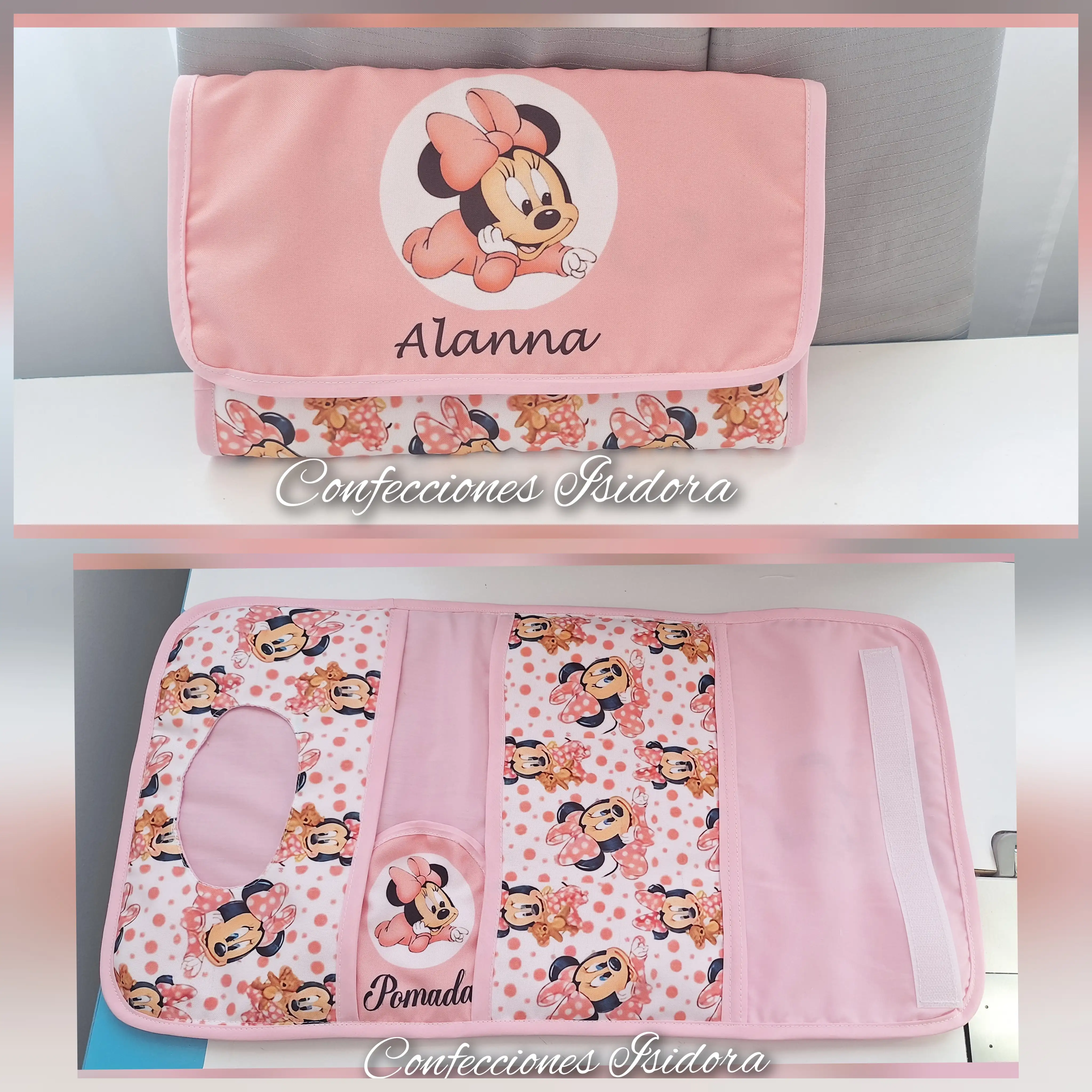 Estuche porta toalla de minnie
