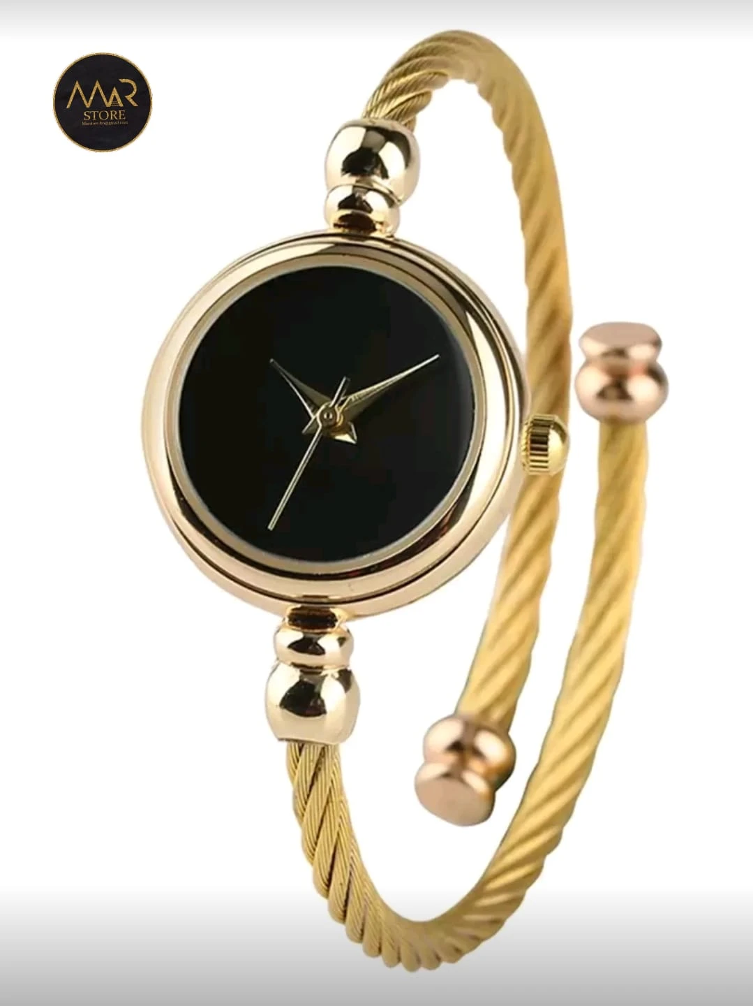 Reloj ajustable dorado  2