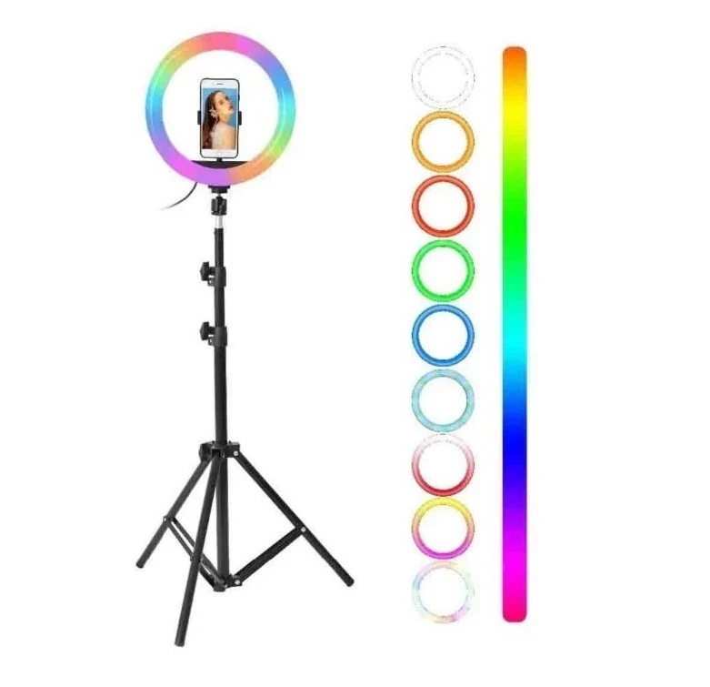 ARO LUZ SUONO 26CM MULTICOLOR 30CM C/TRIPODE