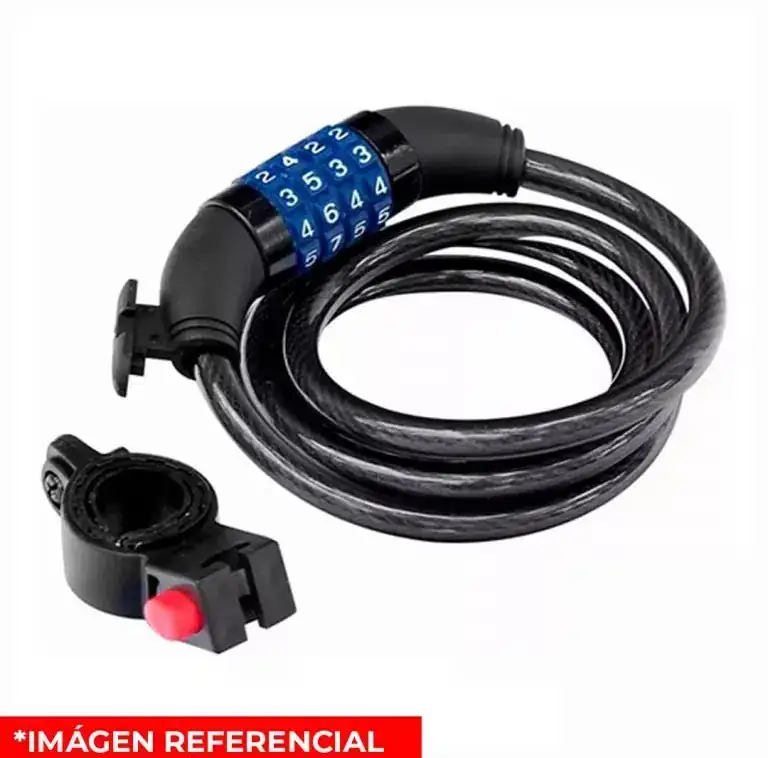 CANDADO DE SEGURIDAD CON CLAVE PARA BICICLETAS