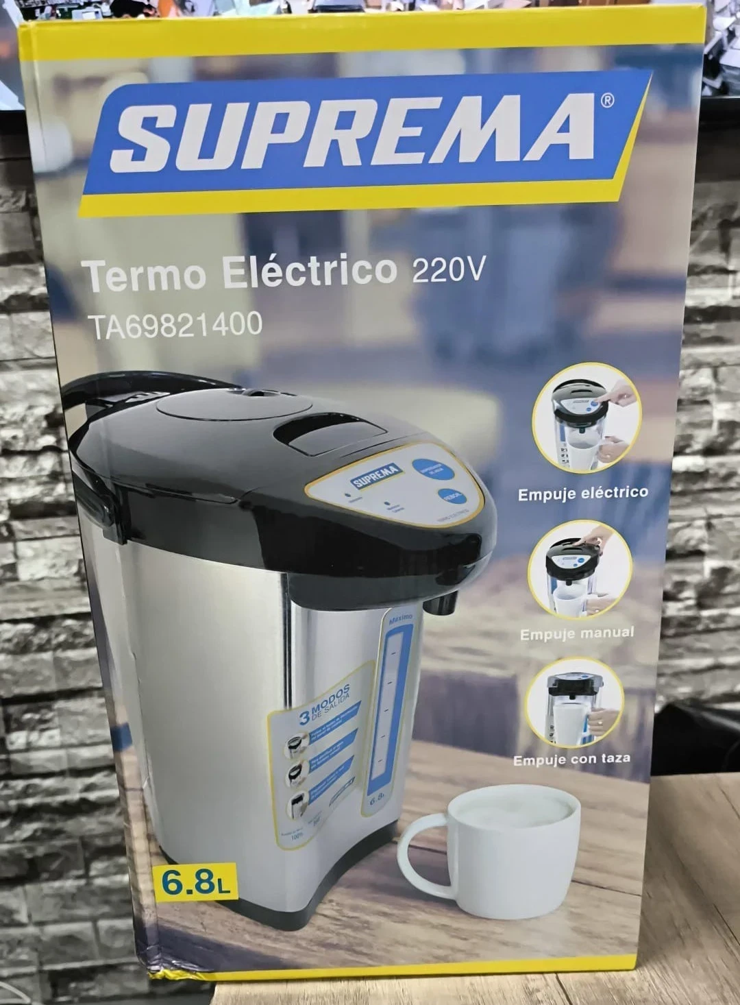 TERMO ELÉCTRICO SUPREMA 6.8 LTS*