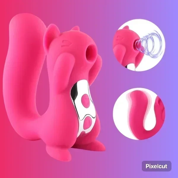 Succionador y Vibrador Ardilla Recargable 