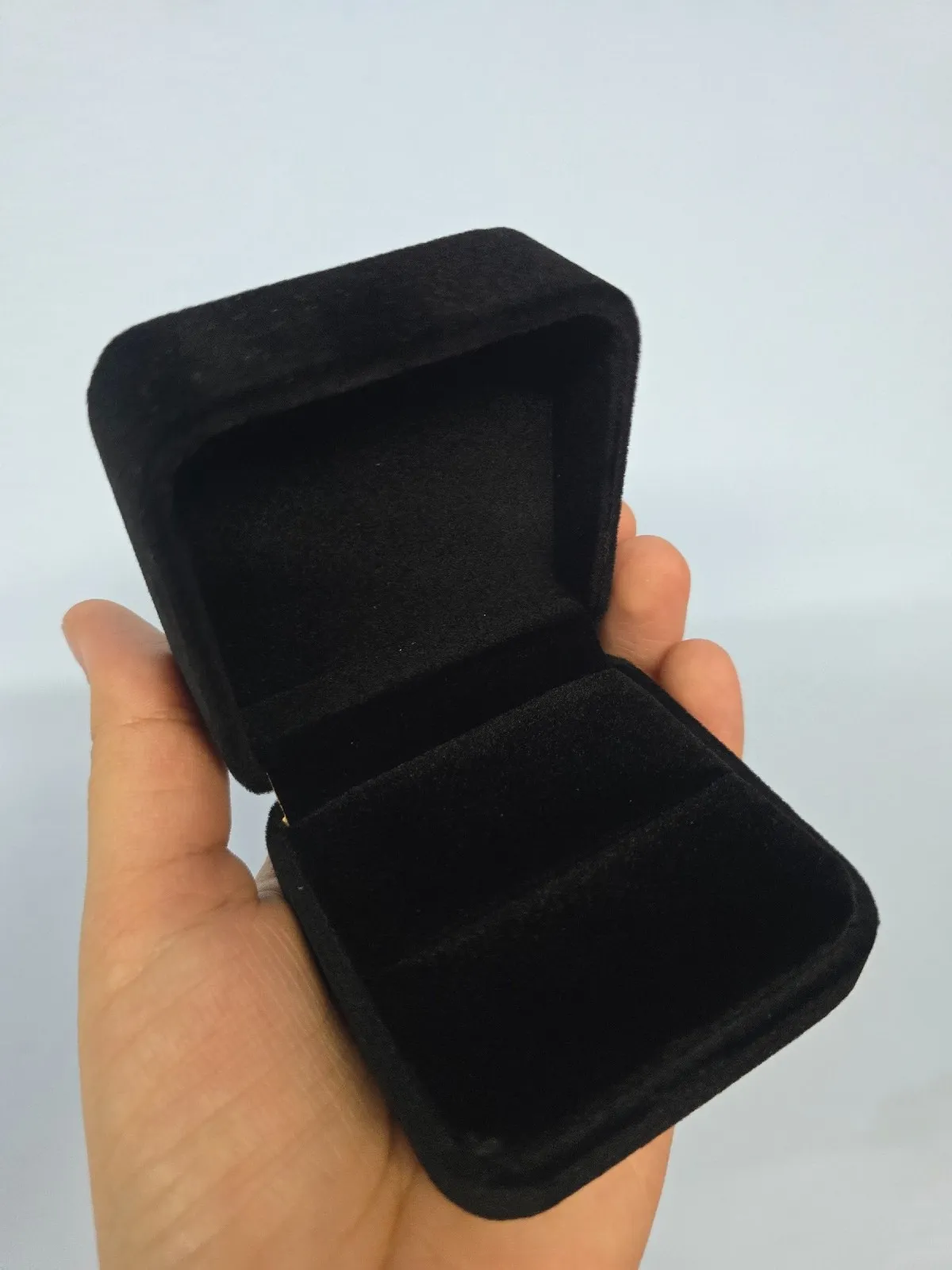 Caja para Trio de anillos negra