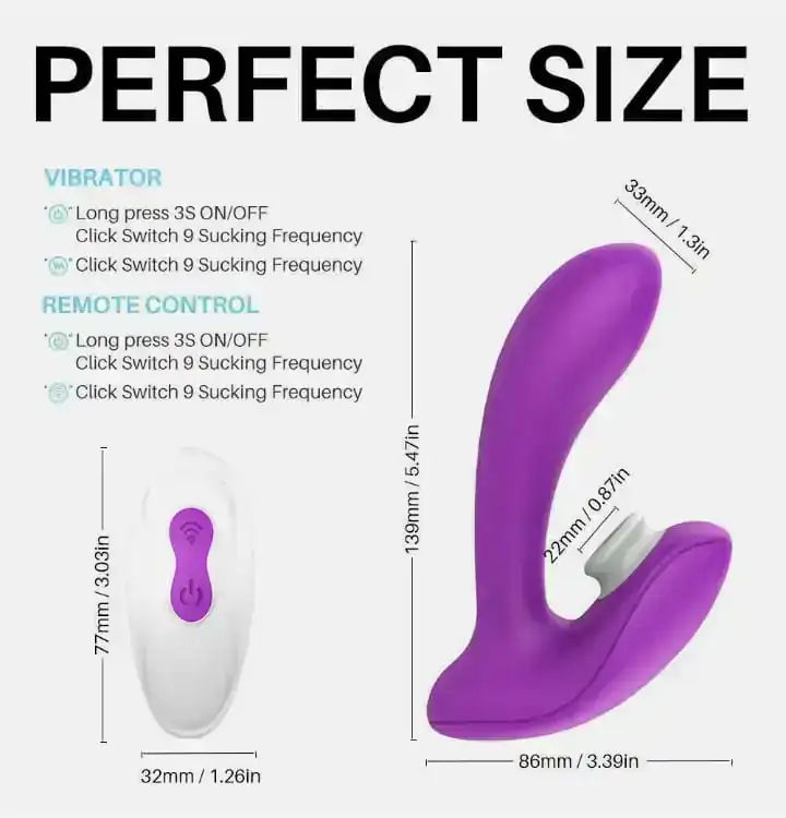 Vibrador y succionador 