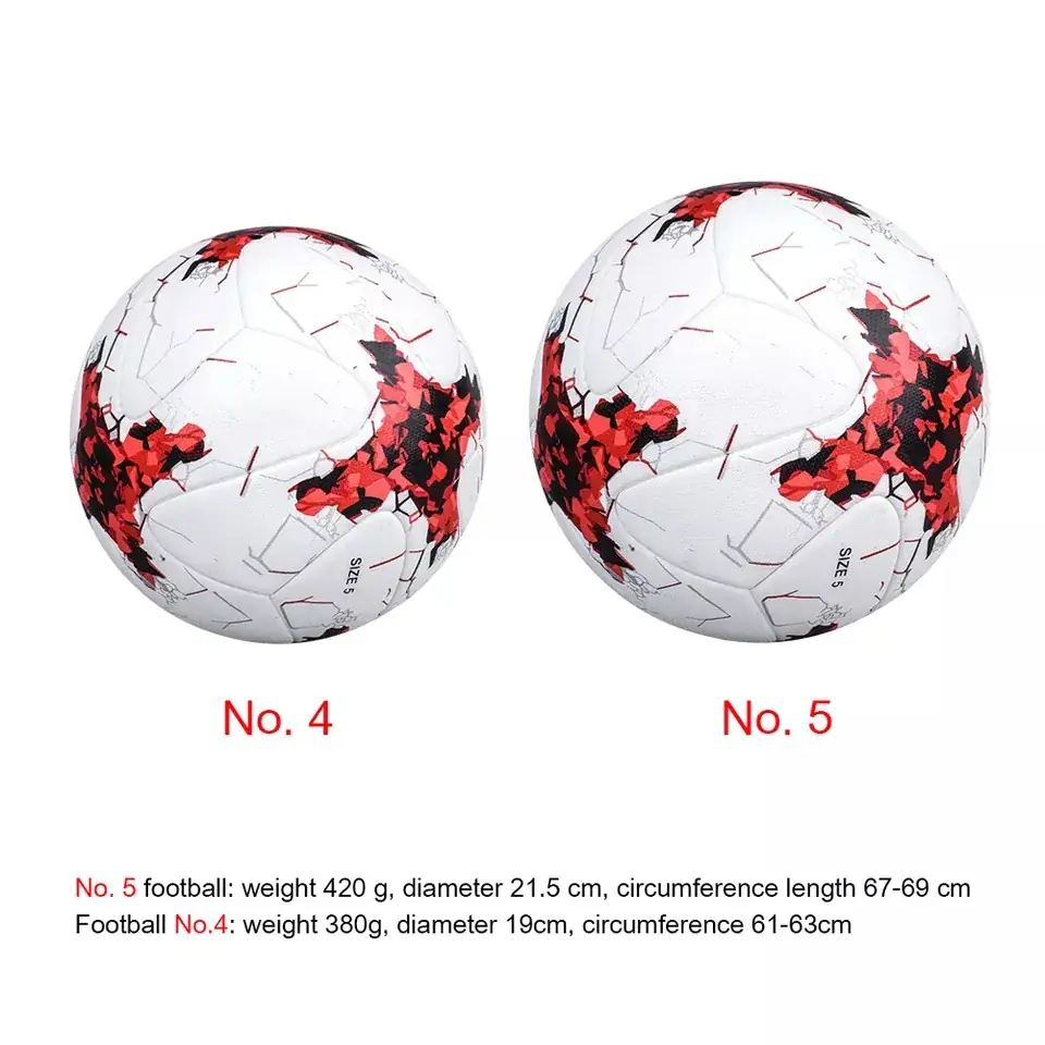 Balones de fútbol tamaño 5, tamaño 4 4