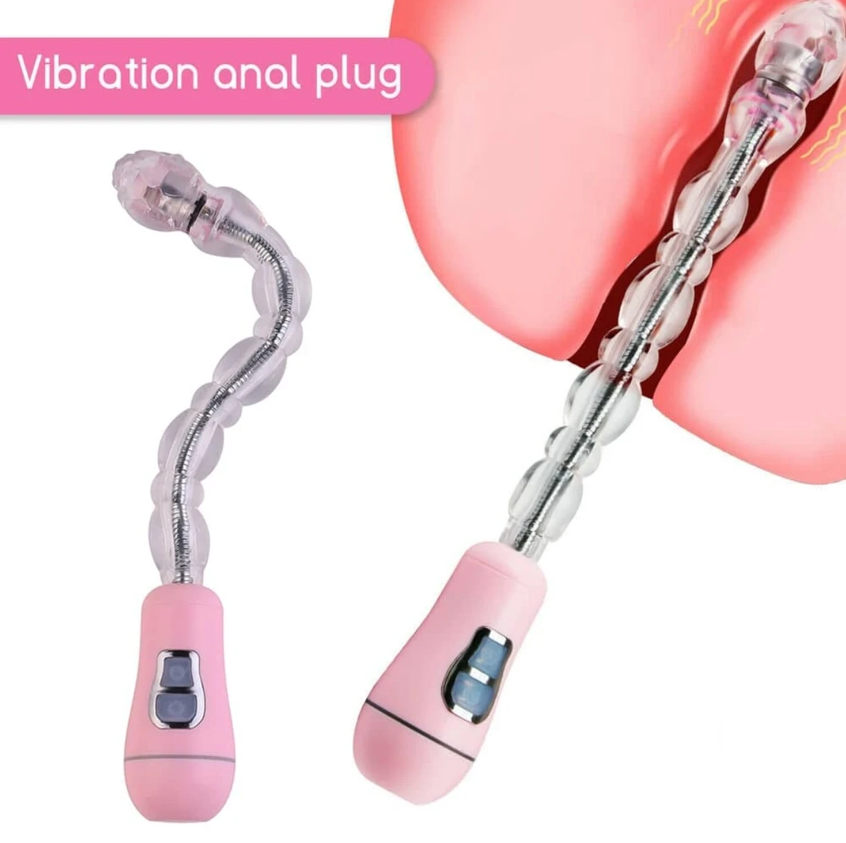 Plug anal vibración bolas suaves  3