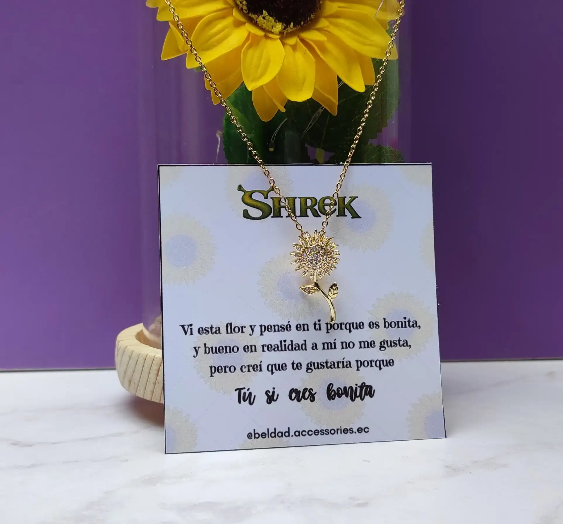 Collar Antiansiedad de Girasol de Shrek 🌻 2