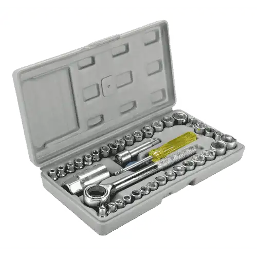 KIT DE HERRAMIENTAS 40 PIEZAS MALETIN