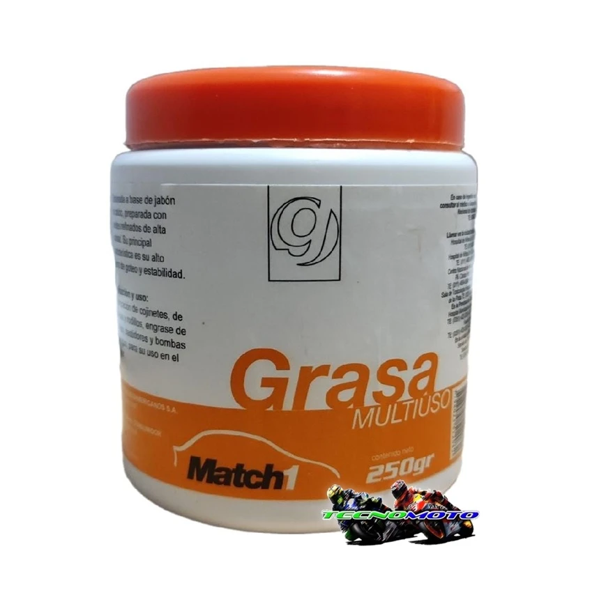 GRASA MATCH1 MULTIUSO ROJA X 250GR -46519