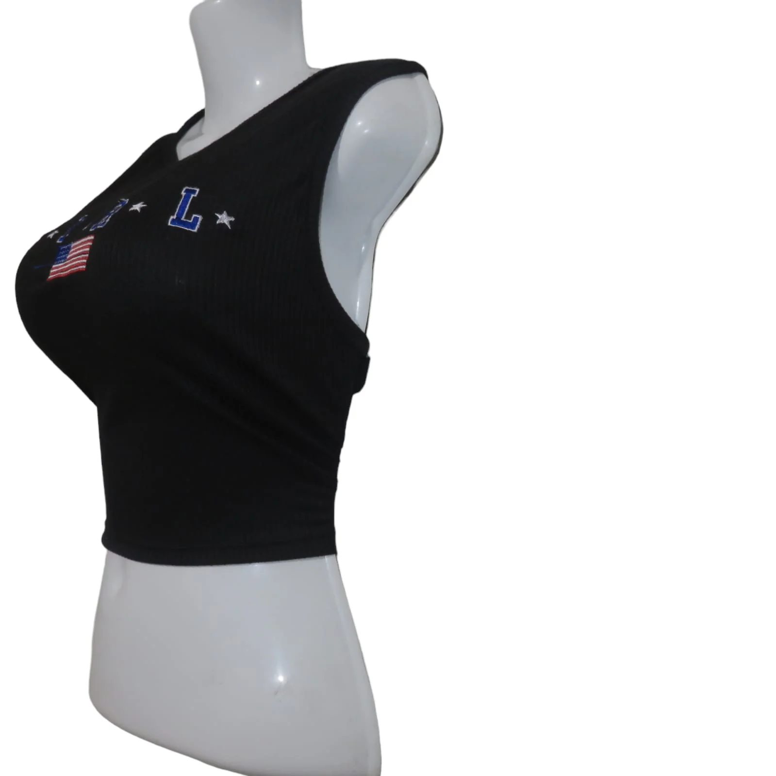 Crop top Girl negro 2