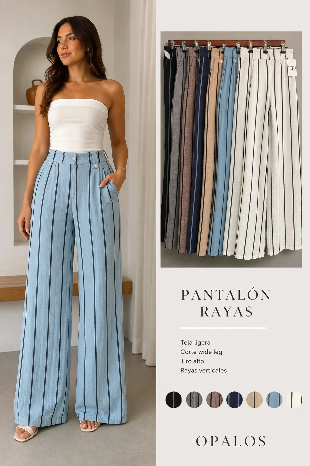 Pantalon Palazzo de Rayas