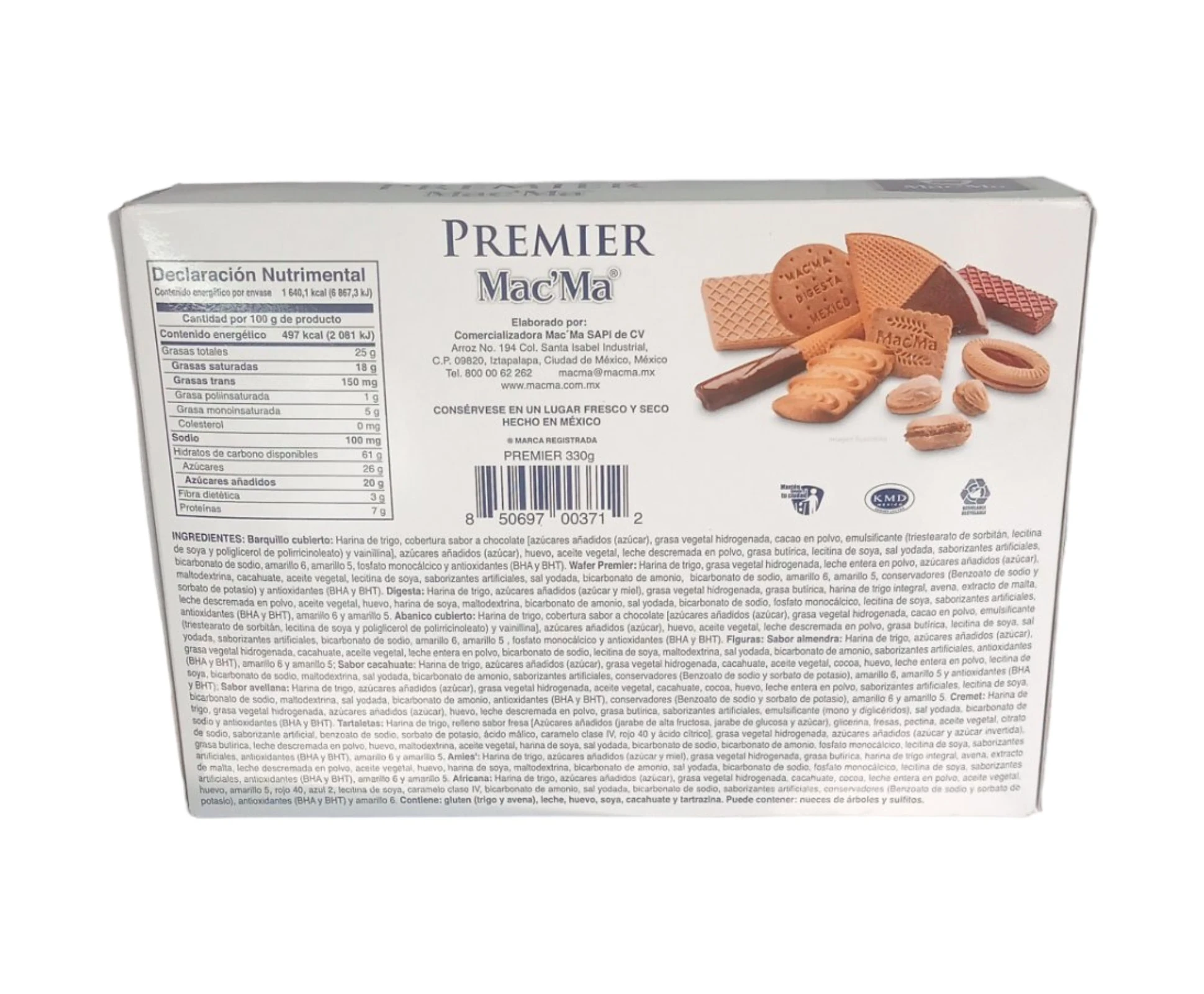 Galletas macma surtida 330g 2