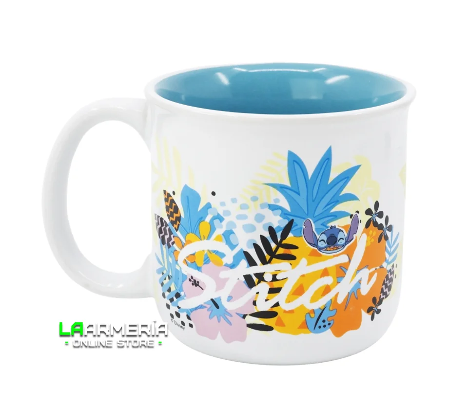 Taza Cerámica Desayuno 400 ml. Stitch Palms 2