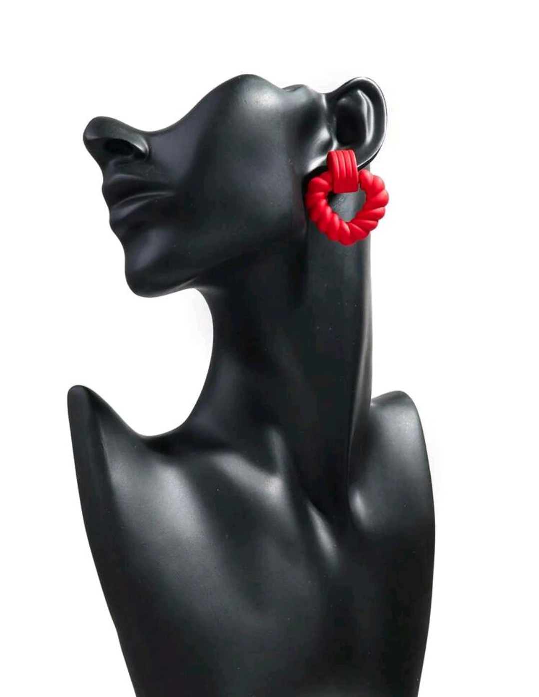 Set de aretes rojos 5