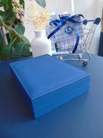 JOYERO EMPAQUE CAJA LUXURY AZUL  2