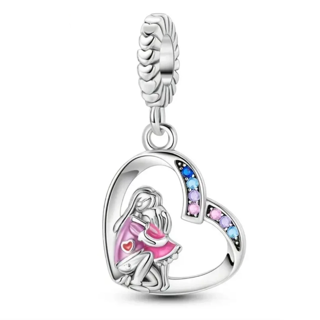 COLGANTE DE CORAZÓN PLATA 2