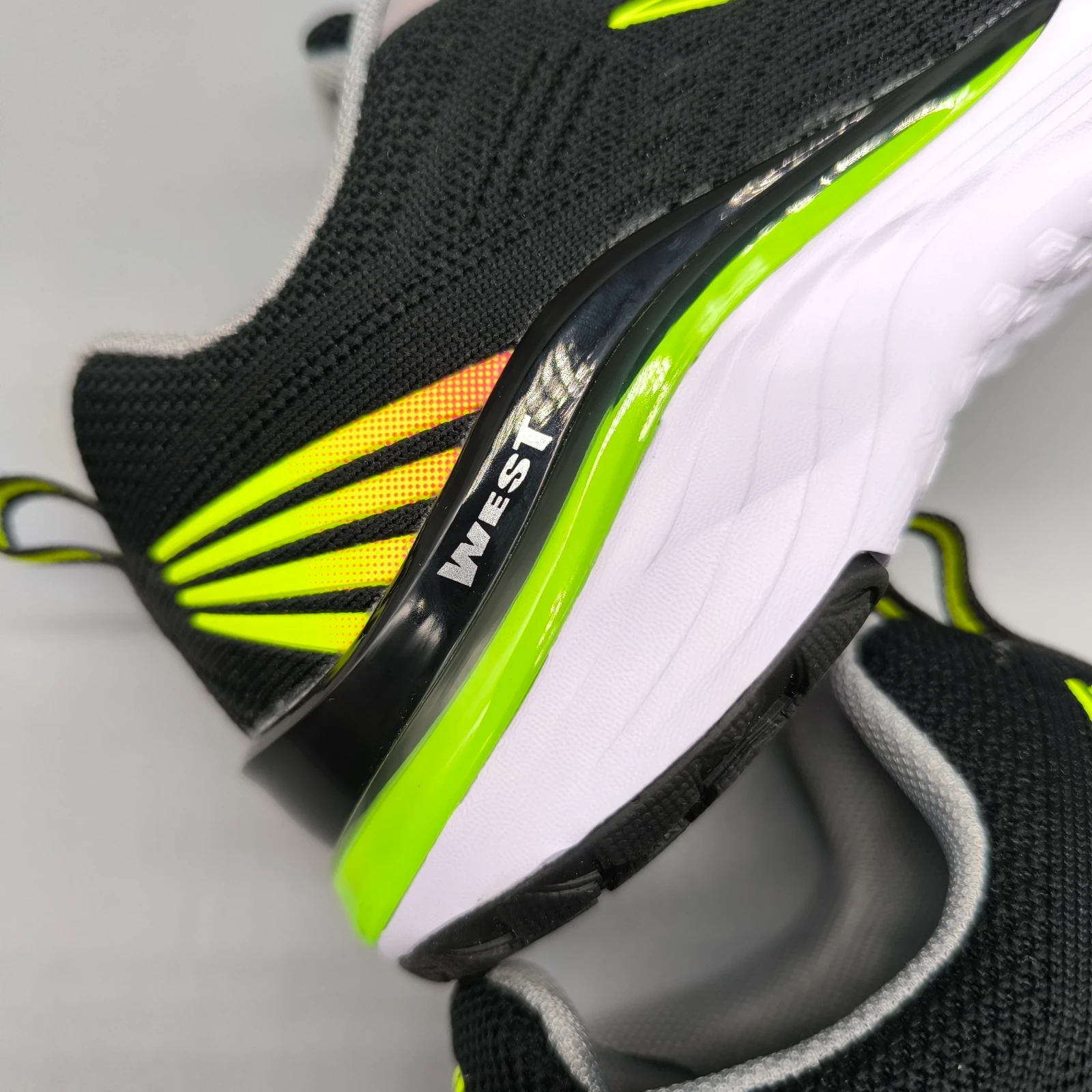 WEST DE DAMA BLACK/ LT GRAY/ LIME  8