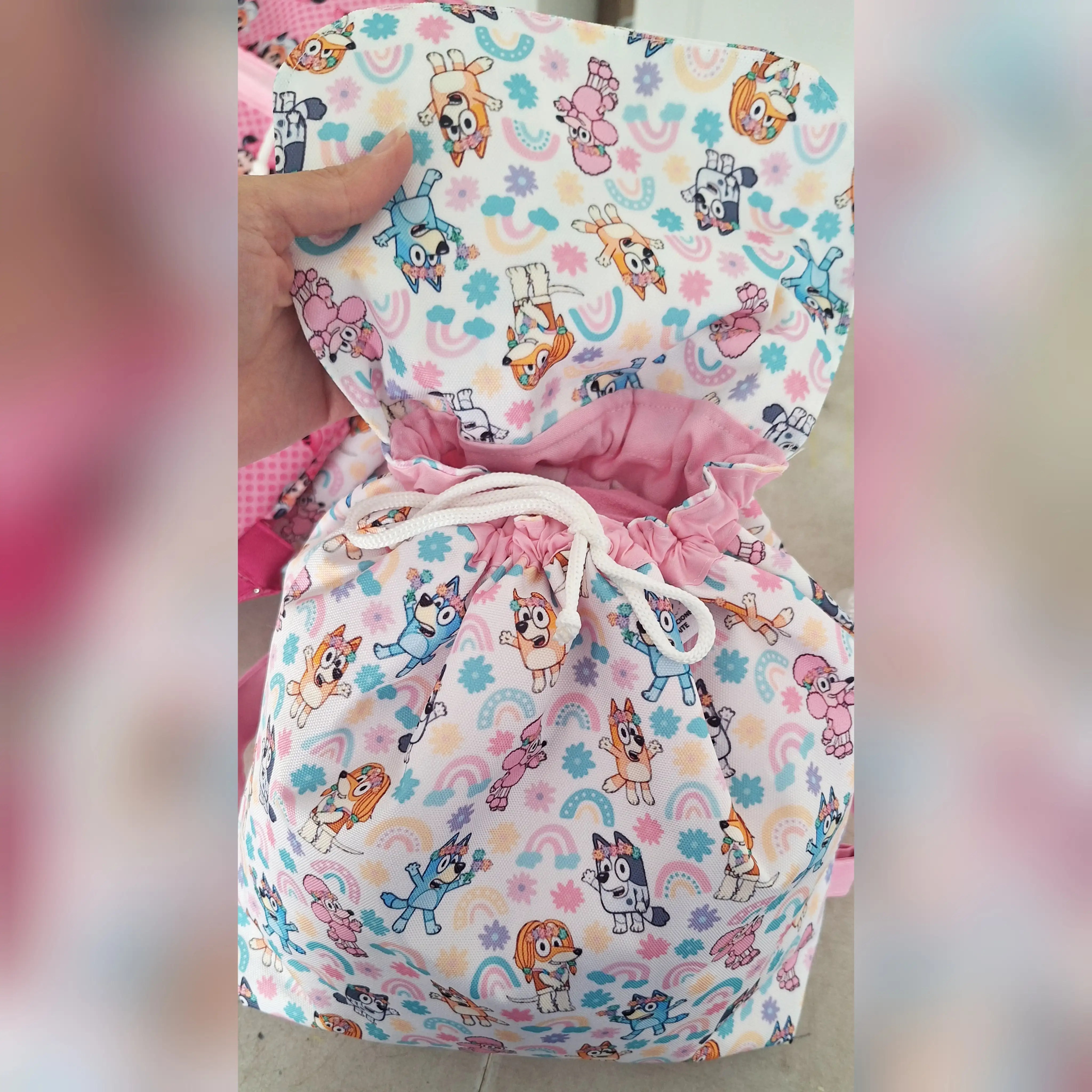 Mochila bluey rosado 2