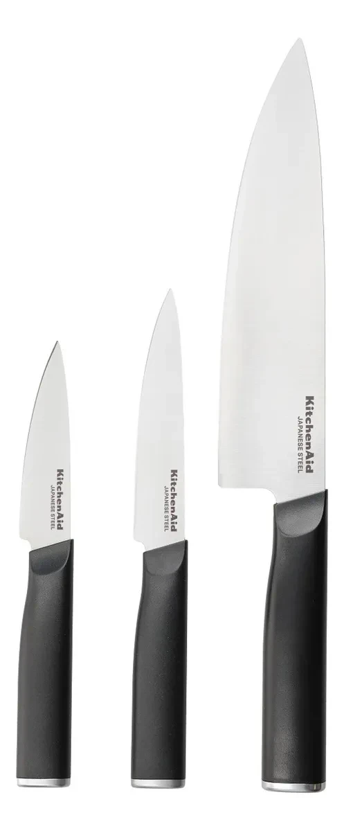 Set De Cuchillos 3 Piezas En Acero Inoxidable KitchenAid