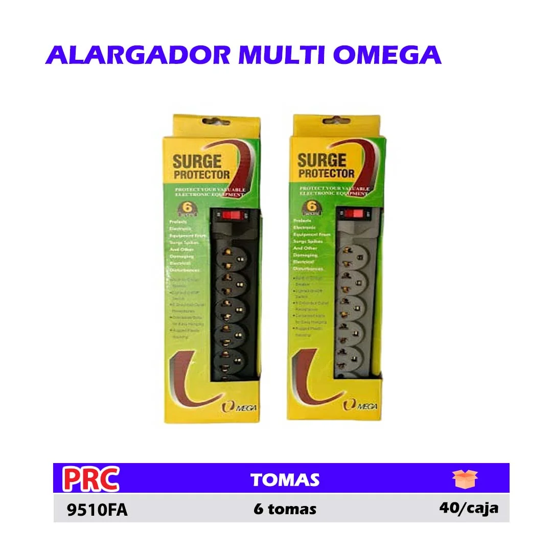 ALARGADOR MULTI OMEGA (cortapicos) 6 TOMAS