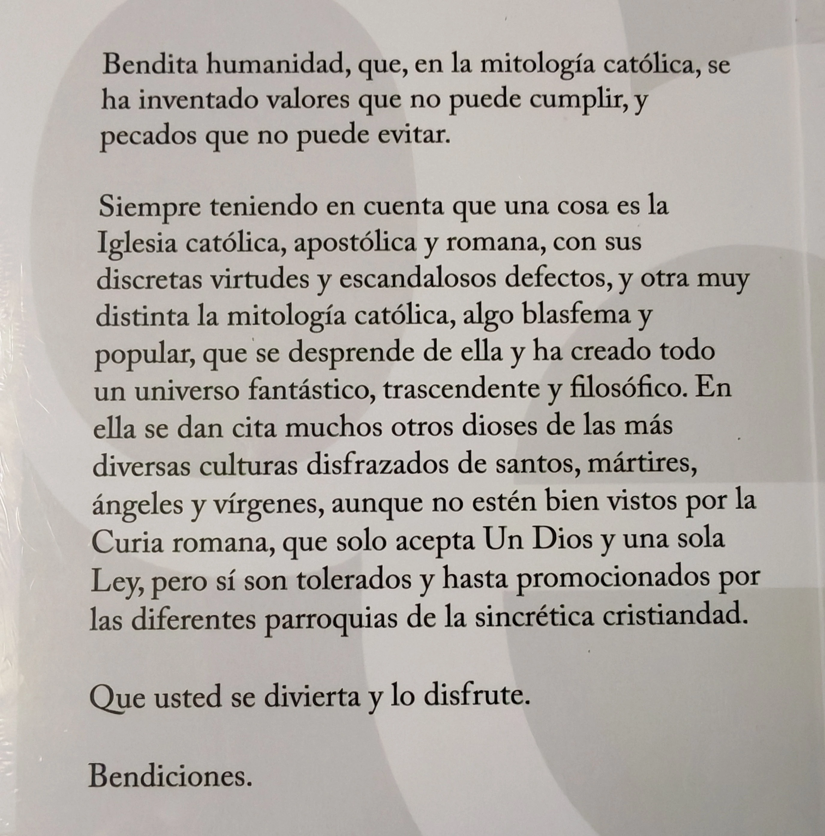 Mitología Católica Javier Tapia, Nuevo  4