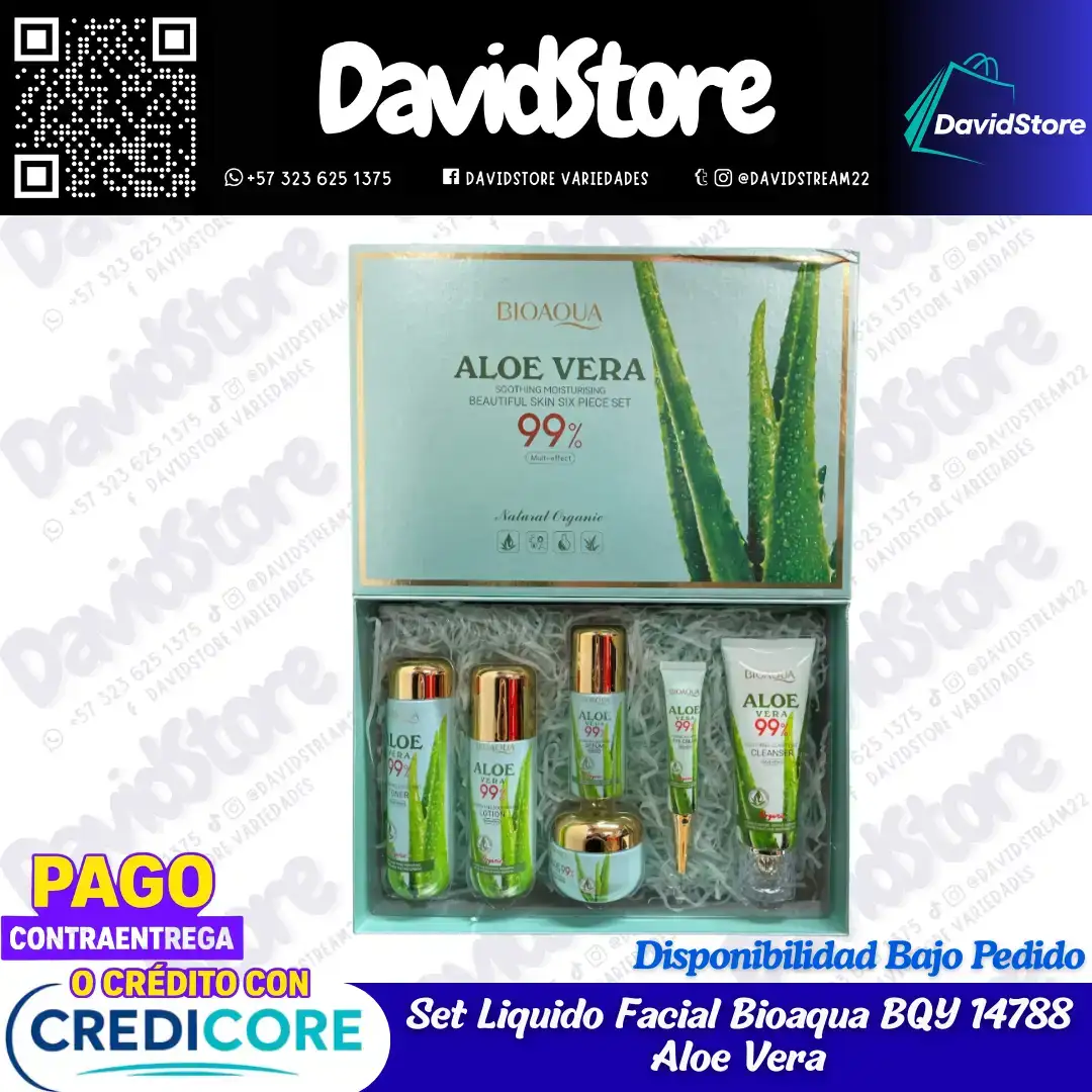 Set Liquido Facial Bioaqua BQY 14788 Aloe Vera SLB