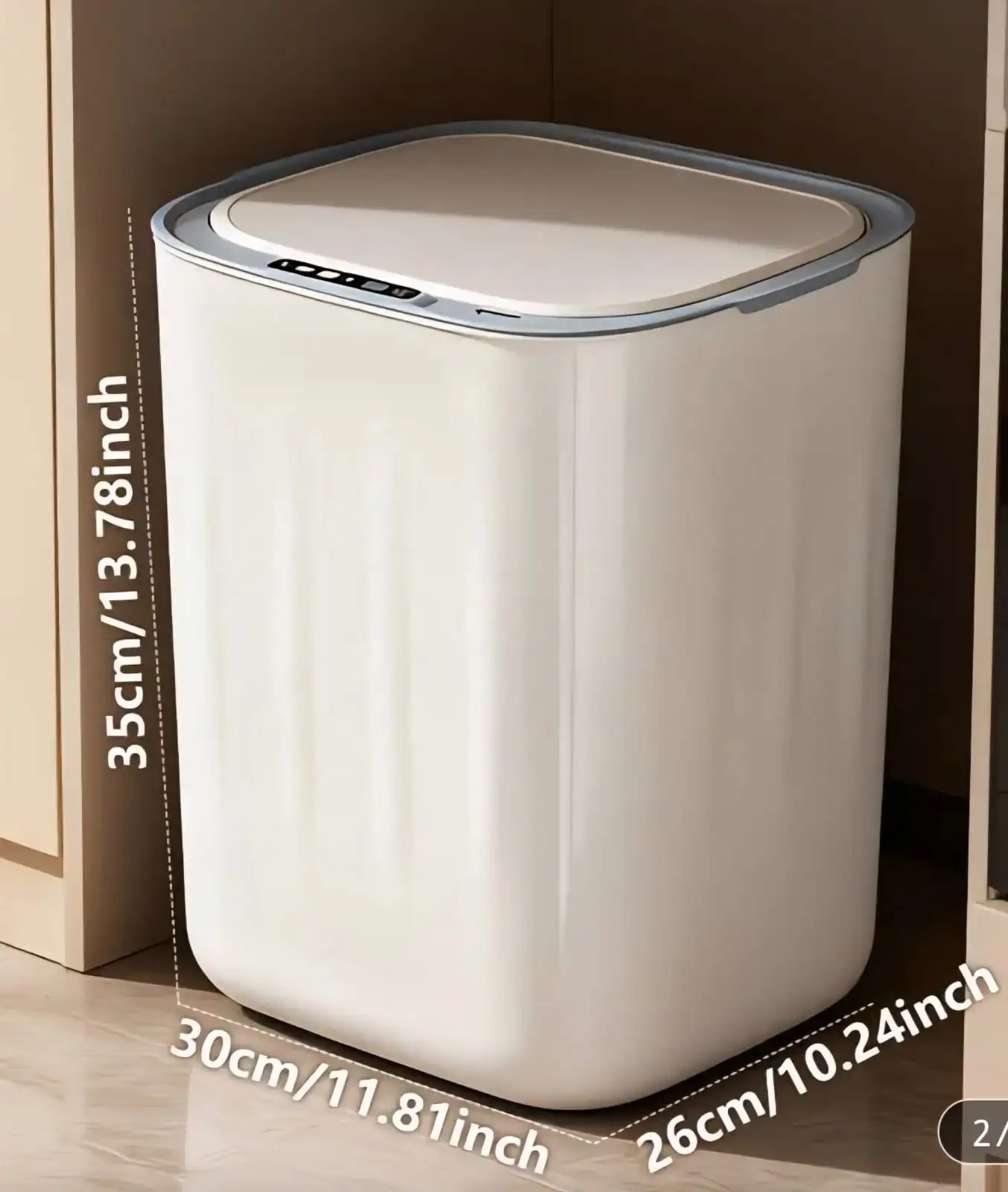 Cesto para basura 28L tapa inteligente 2