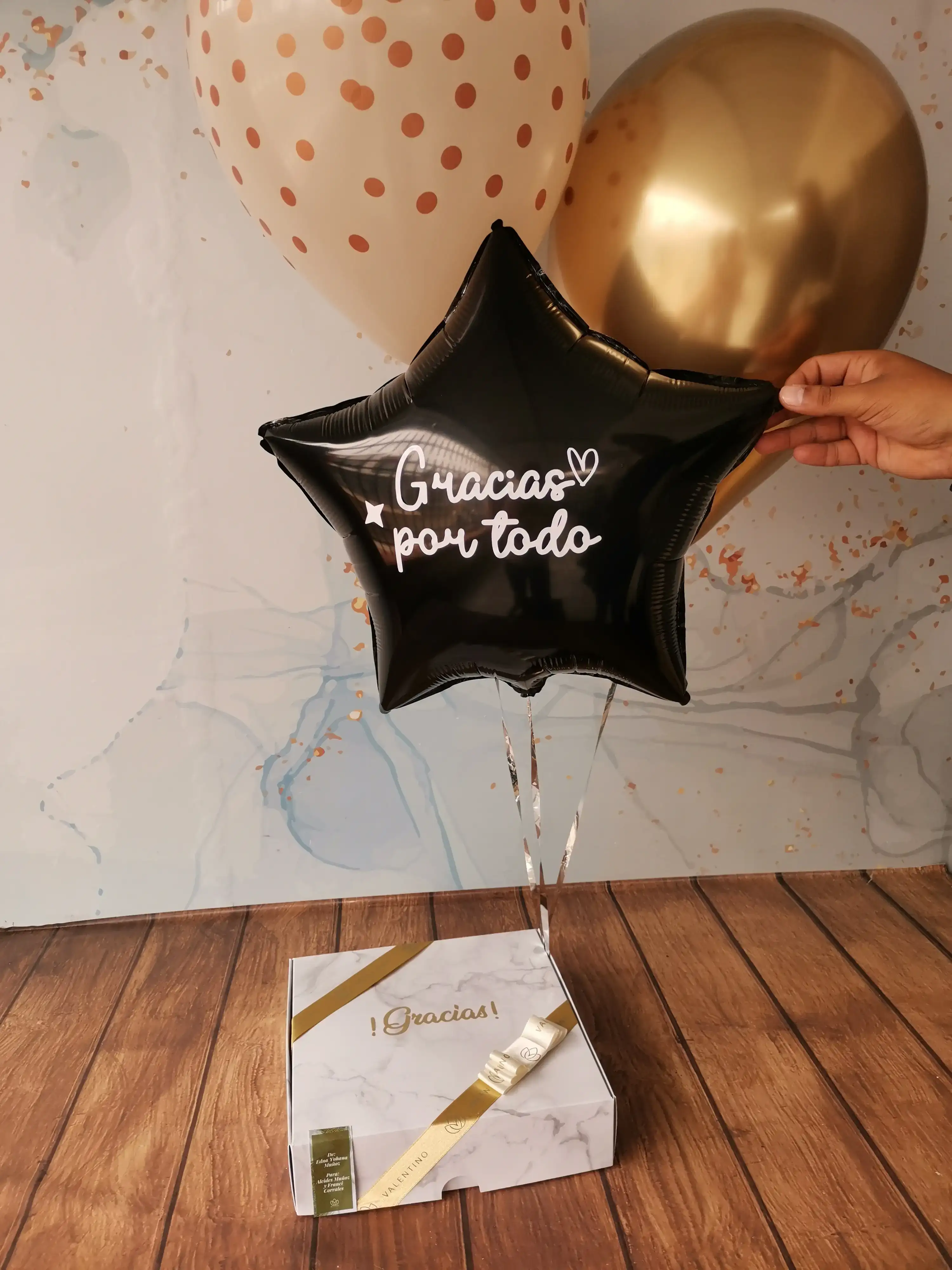 Trio de globos metalizado
