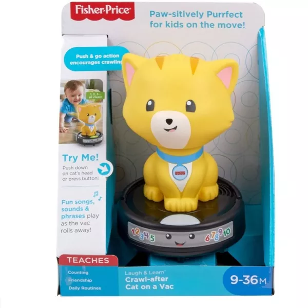 Gatito y aspiradora electrónico Fisher Price  4