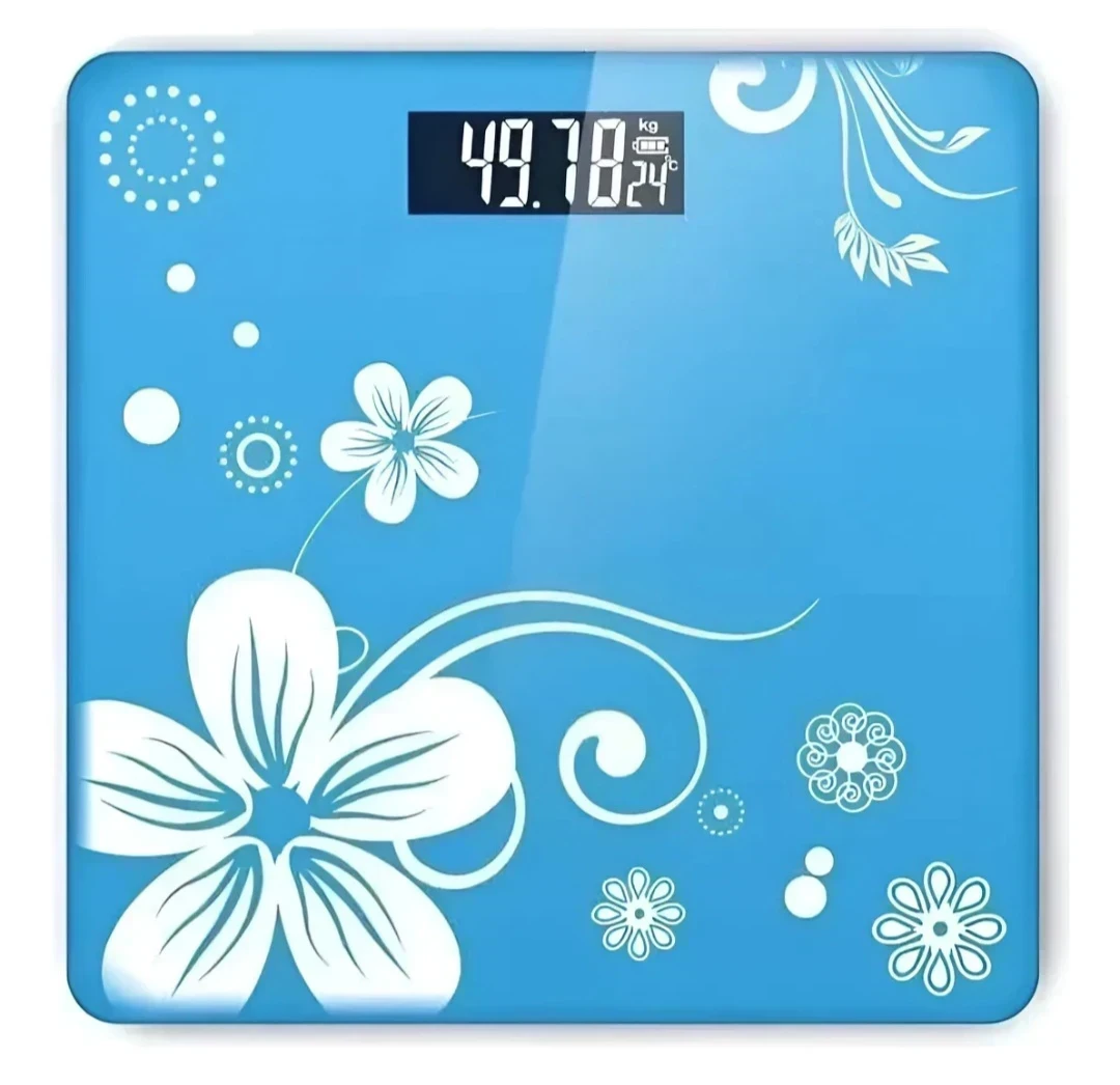 Balanza Pesa Digital Baño 180kg Vidrio Con Diseños