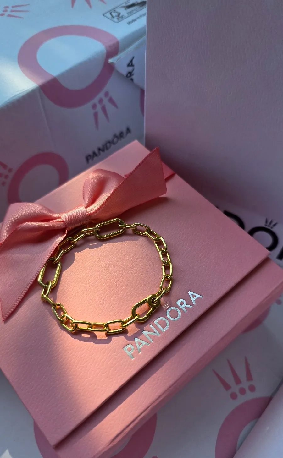 Pandora me link Gold-Plated 14k bracelet 