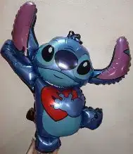 Globo metalizado silueta Stitch corazon 58x57 cm