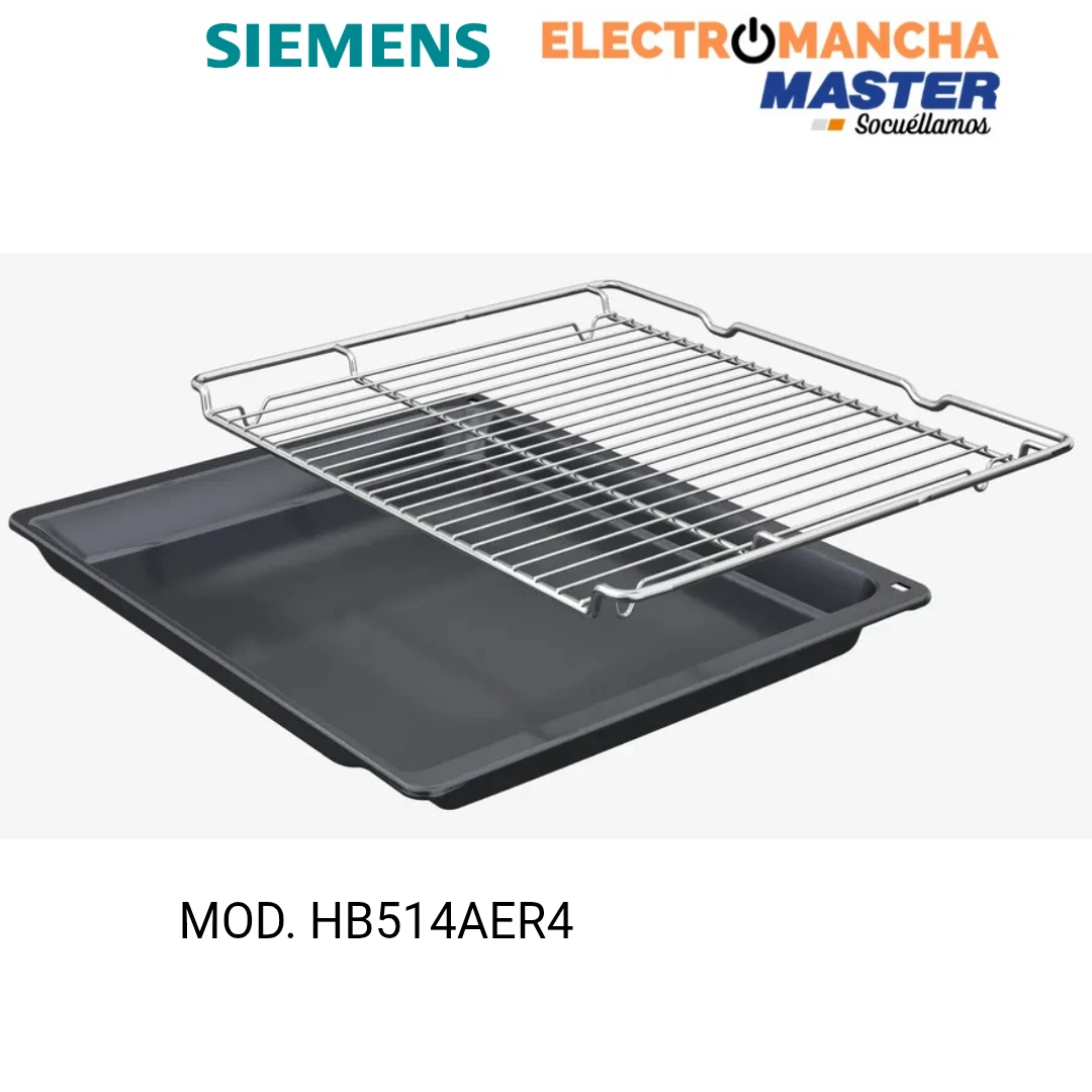 HORNO SIEMENS HB514AER4 MULTIFUNCION CRISTAL NEGRO A+ 6