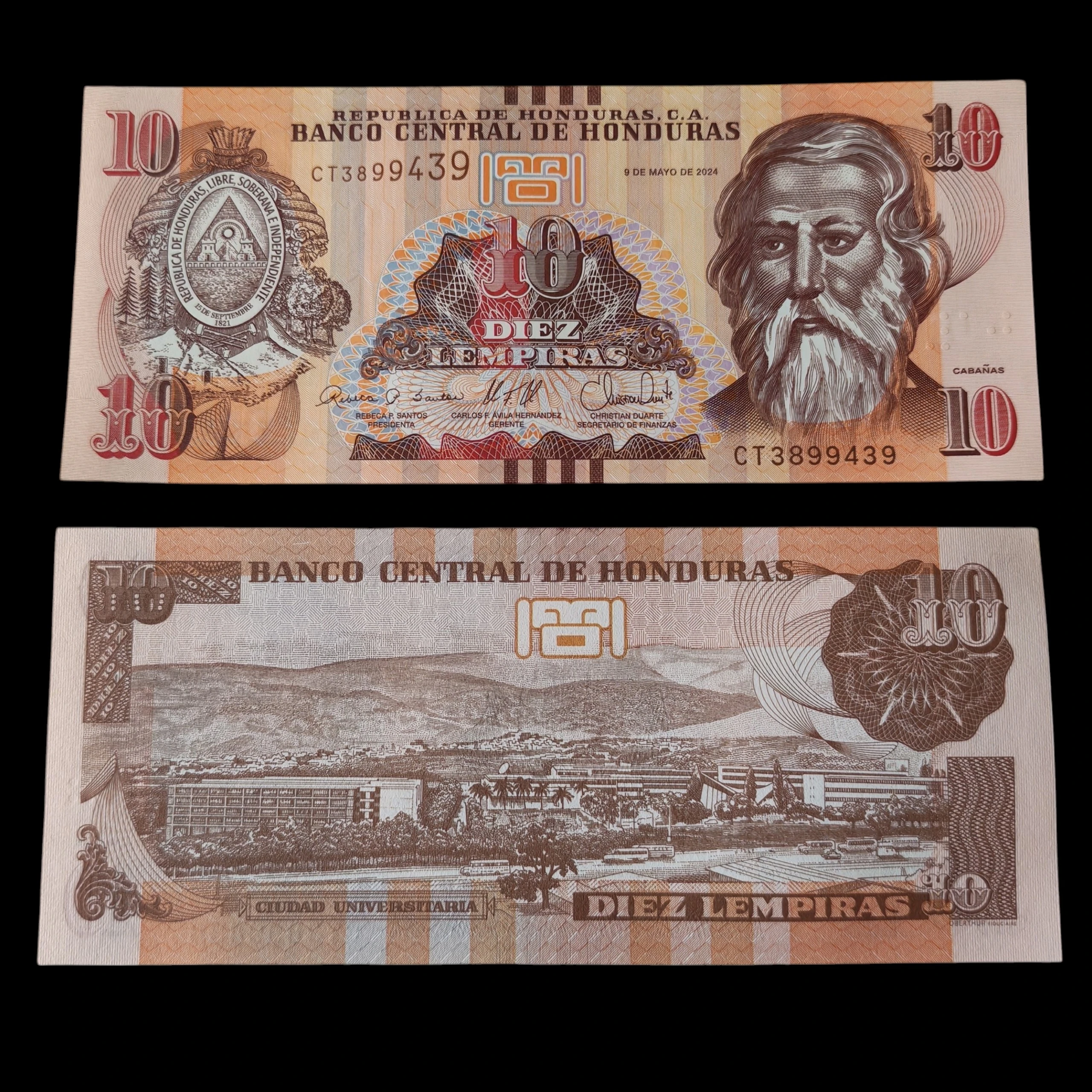 ° Honduras 10 lempiras UNC