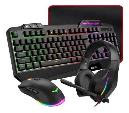 Kit Gamer Teclado Mouse Led Rgb
