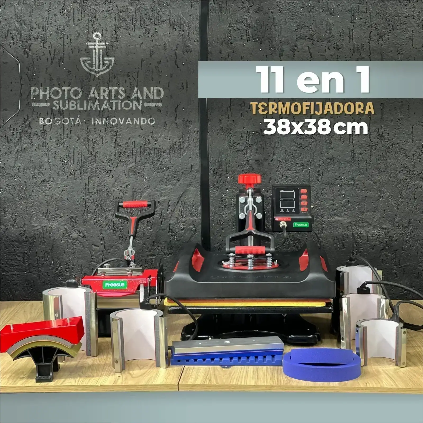 Termofijadora 11 en 1 38x38