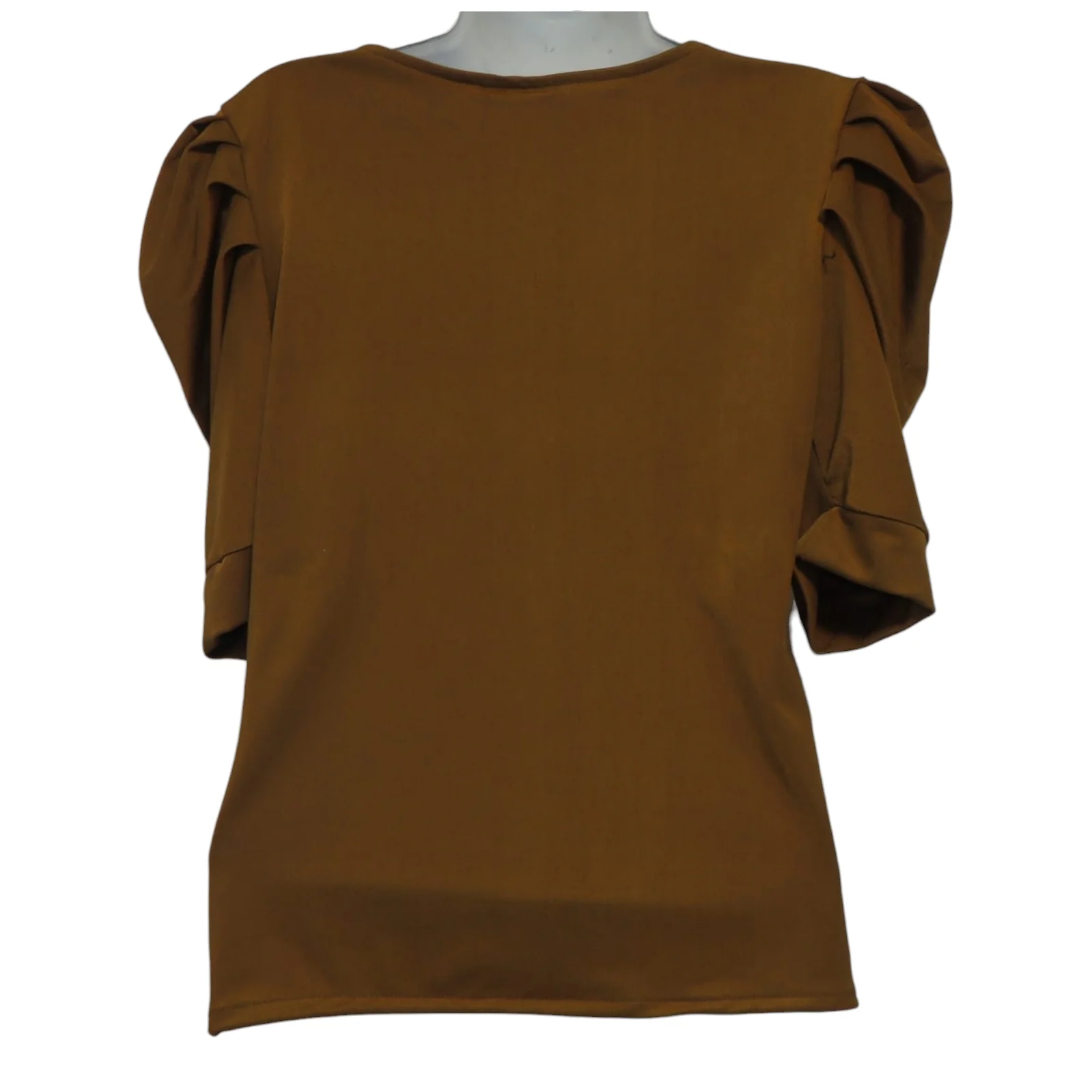 Blusa de satin café 2