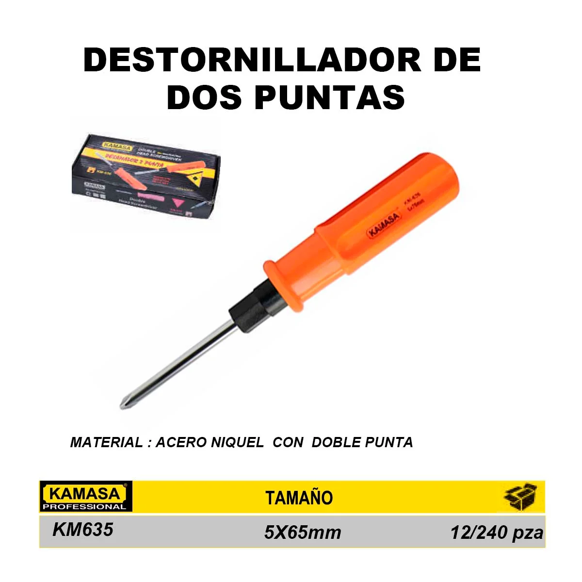 DESTORN DOBLE NARANJA KM (medio) 5X65mm