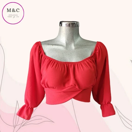 Blusa hombros descubiertos manga 3/4 2