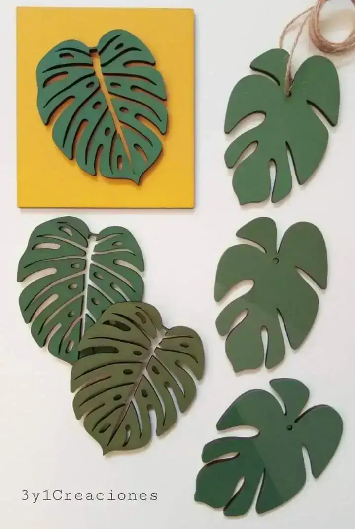 FIGURA HOJA MONSTERA 2