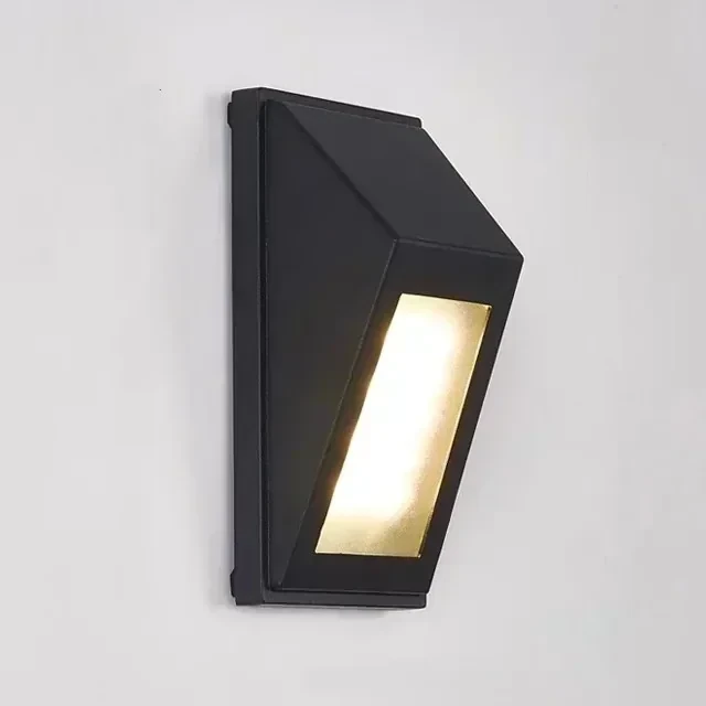APLIQUE PARED LED NEGRO 10W IP65