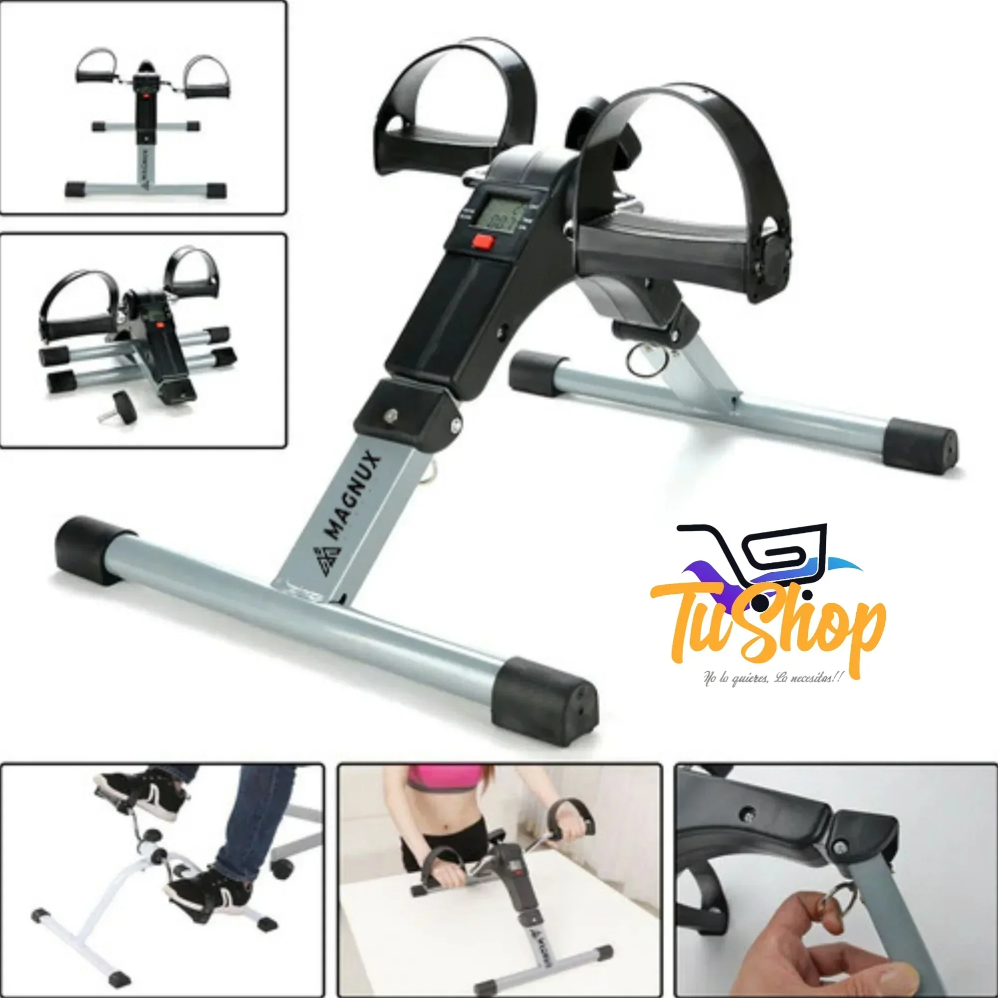Mini Bicicleta Estática Ejercitador Portatil 5