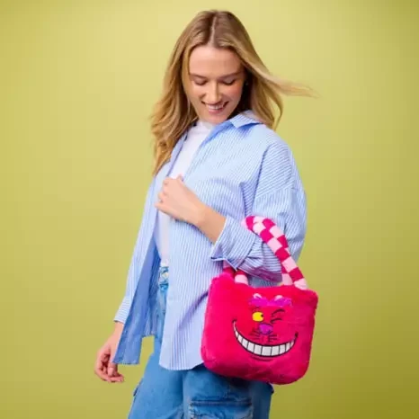 BOLSO BANDOLERA DE PELUCHE DEL GATO DE CHESHIRE 3