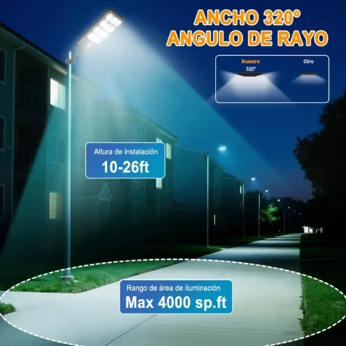 LAMPARA SOLAR SUBURBANA 6