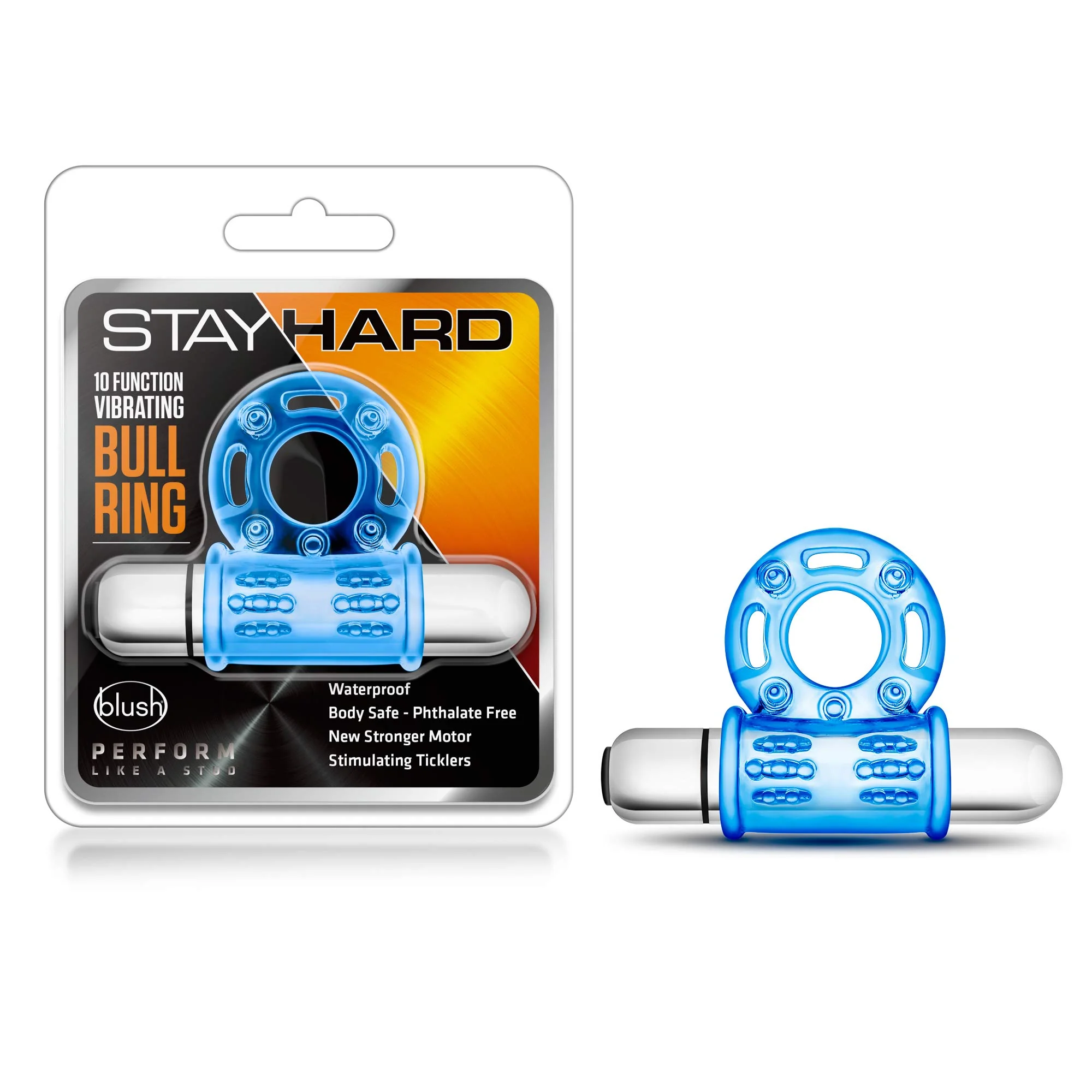 Stay Hard – 10 Function Vibrating Mega Bull Ring
