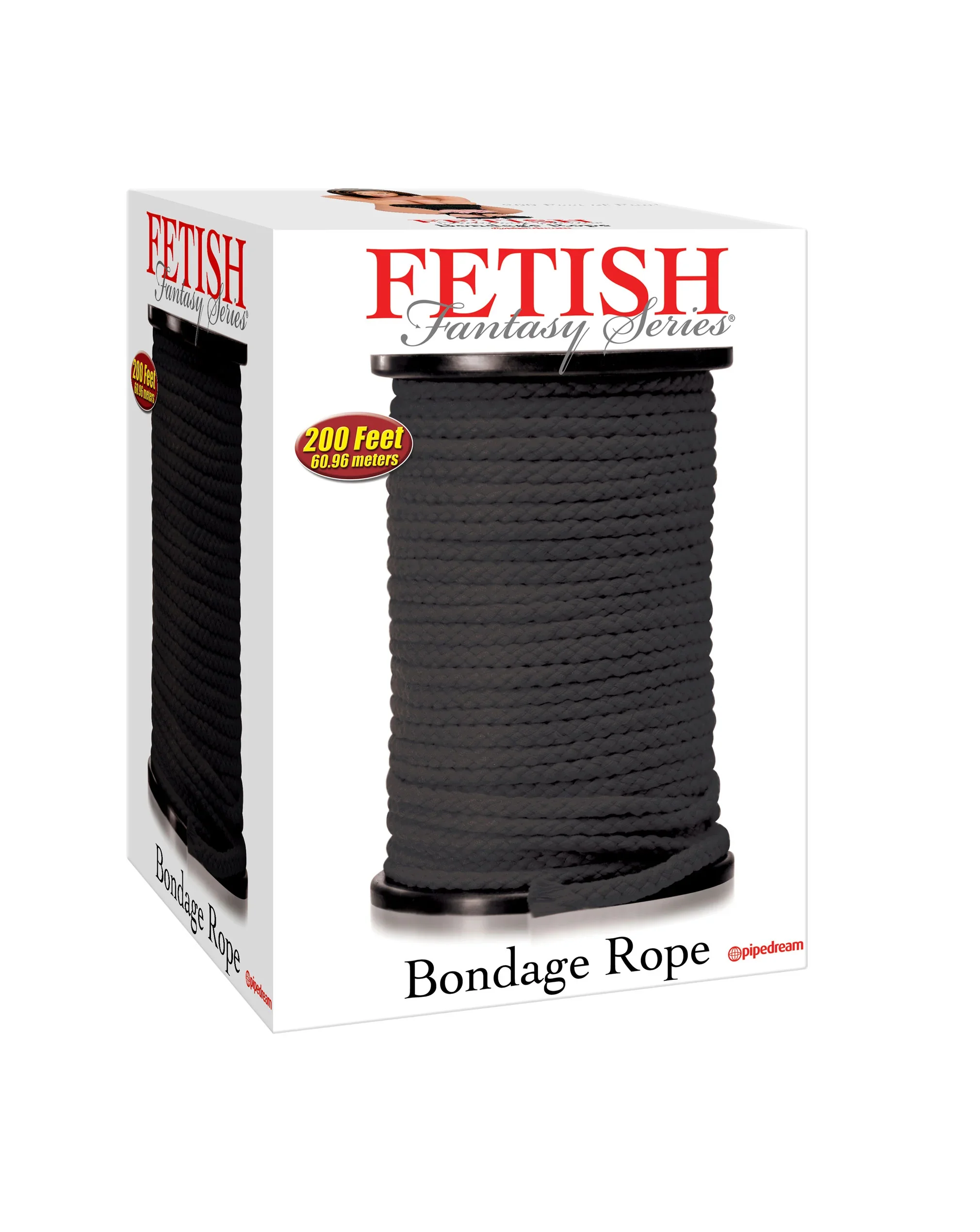 Fetish Fantasy Series Bondage Rope 200 Feet – Black 2